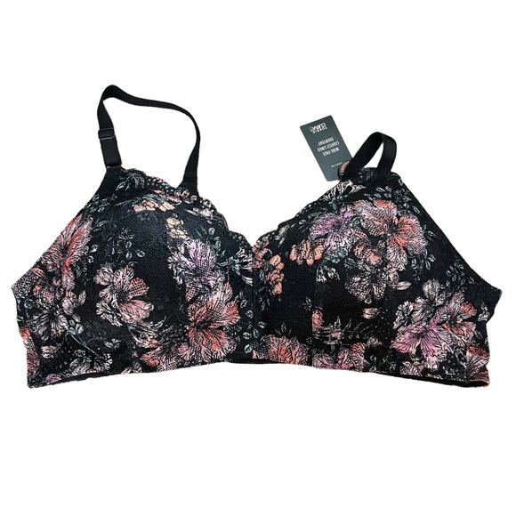 Torrid NWT Lightly Lined Everyday Wire-Free Bra Floral 360° Back Smoothing 40DDD - Picture 6 of 11